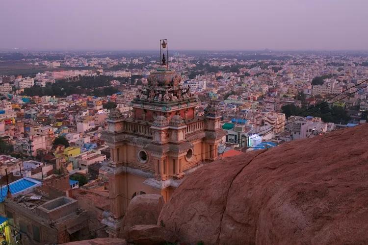Rock Fort Temple and Pallava Caves, Tiruchirappalli, Tamil Nadu